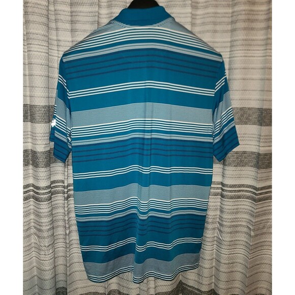 Brooks Brothers Performance Series Polo Shirt Mens Large Blue Striped - Picture 4 of 4